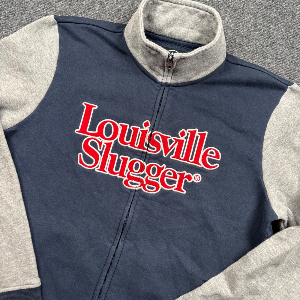 '47 Brand Louisville Slugger Men's M Navy Gray Full Zip Jacket EGS20B